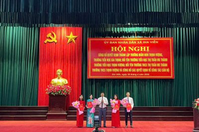 Sáng ngày 20/4/2026, Ủy ban nhân dân xã Gia Viễn tổ chức Hội nghị công bố quyết định đổi tên trường Tiểu học Thị Trấn Me thành Trường Tiểu học Thịnh Vượng. Tên gọi mới với những niềm tin và hy vọng tiếp tục phát triển Thịnh Vượng cùng đất nước bước vào kỉ nguyên mới, kỉ nguyên vươn mình của dân tộc ❤️