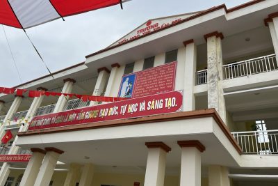 Công tác chuẩn bị cho khai giảng năm học 2023 – 2024 của trường tiểu học thị trấn Me.