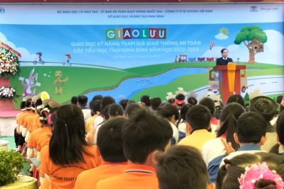 Giao lưu giáo dục kĩ năng tham gia giao thông an toàn cấp tiểu học tỉnh Ninh Bình, năm học 2022-2023 tại trường tiểu học thị trấn Me