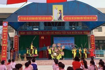 HƯỞNG ỨNG NGÀY HỘI SÁCH VÀ VĂN HÓA ĐỌC 2022 TẠI TRƯỜNG TIỂU HỌC THỊ TRẤN ME, HUYỆN GIA VIỄN