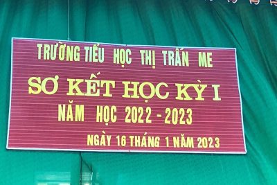 Trường tiểu học thị trấn Me tổ chức Lễ Sơ kết học kỳ I năm học 2022-2023
